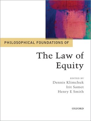 cover image of Philosophical Foundations of the Law of Equity